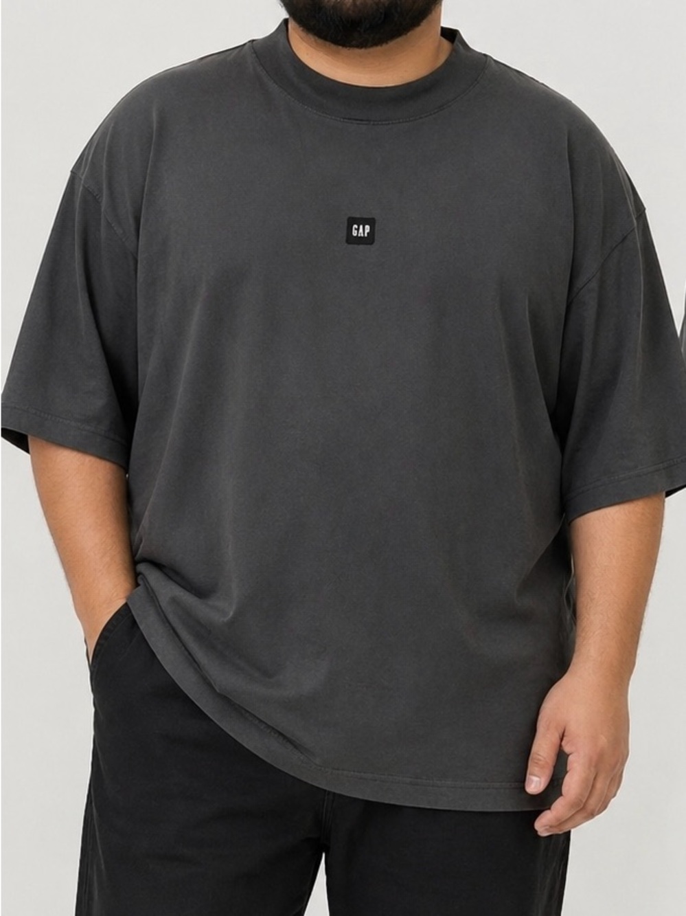 Yeezy Gap   T Shirt XXL Black Oversized Minimalist Streetwear Cotton